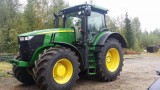 Färdskrivare monterad på en John Deere 7290 R traktor