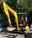 KHP-600 ilmastointi asennettu JCB 8035 kaivuriin.